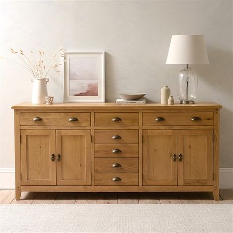 Search Results | The Cotswold Company Side Units Living Rooms, Side Cupboard Living Rooms, Wooden Buffet Cabinet, Natural Wood Sideboard, Living Room Buffet, Cupboard Living Room, Oak Furniture Living Room, Oak Buffet, Rustic Oak Furniture