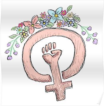 Feminism Poster Feminism Stickers, Feminism Art, Symbol Tattoos, Intersectional Feminism, Feminist Quotes, Feminist Art, Girl Tattoos, Girl Power, Art Inspiration