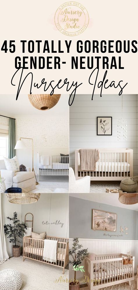 Gender Neutral Nursery Minimalist, 2023 Gender Neutral Nursery, Crib Colors Gender Neutral, Nurseries Ideas Neutral, Gender Neutral Nursery Decor Room Ideas, Gender Neutral Baby Nurseries, Sophisticated Gender Neutral Nursery, Nursery Design Ideas Gender Neutral, Gender Neutral Nursery Themes Boho