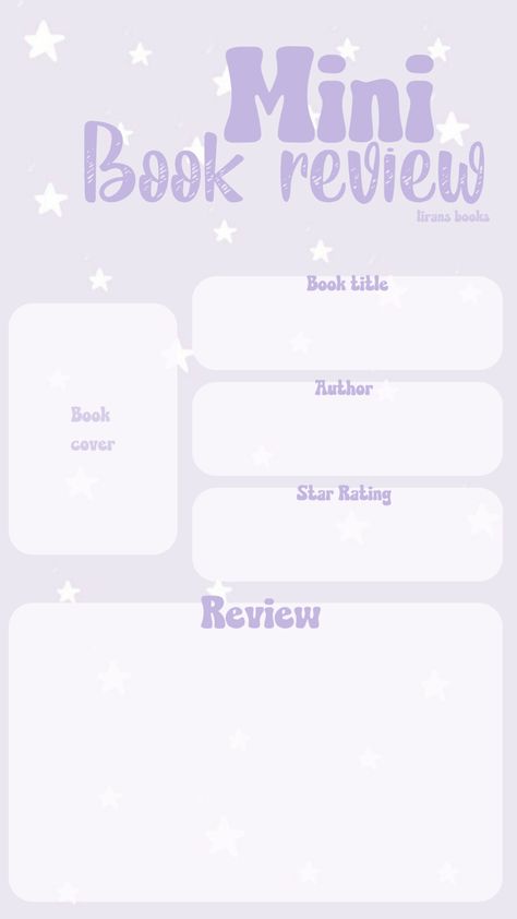 Bookstagram Templates Review, Mini Book Review, Reviews Template Instagram, Bookstagram Templates, Workout Template, Ipad Stuff, Book Review Template, Samsung Notes, Review Template