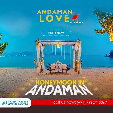 Looking for Andaman Honeymoon Tour Packages ? Call Now for Best Deals 7982713367. Neil Island, Andaman Nicobar, Havelock Island, Honeymoon Tour Packages, Port Blair, Beach Books, Honeymoon Tour, Honeymoon Packages, Tour Packages