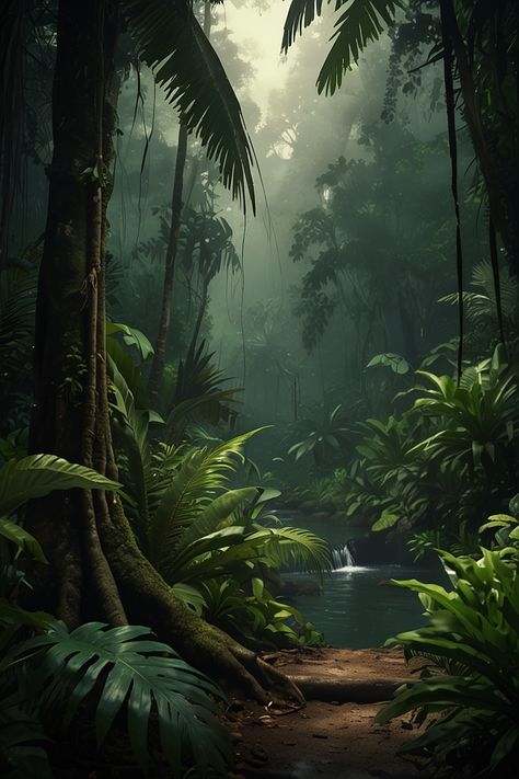 Jungle background 2 Dark Fantasy Book, Jungle Background, Tree Of Life Artwork, Wallpaper For Mobile, Neural Network, Jungle Wallpaper, New Fantasy, Iphone Background Images, Landscape Photography Nature