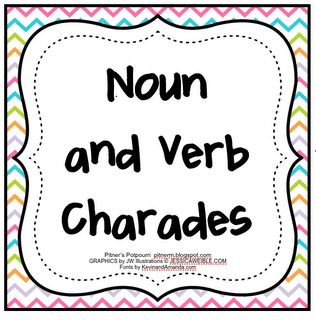 Free! Noun and verb charades from pitnerspotourri! Verb Games, Verbs Activities, Nouns Verbs Adjectives, Nouns And Verbs, Language Arts Elementary, Grammar Activities, Teaching Grammar, Teaching Ela, 2nd Grade Reading