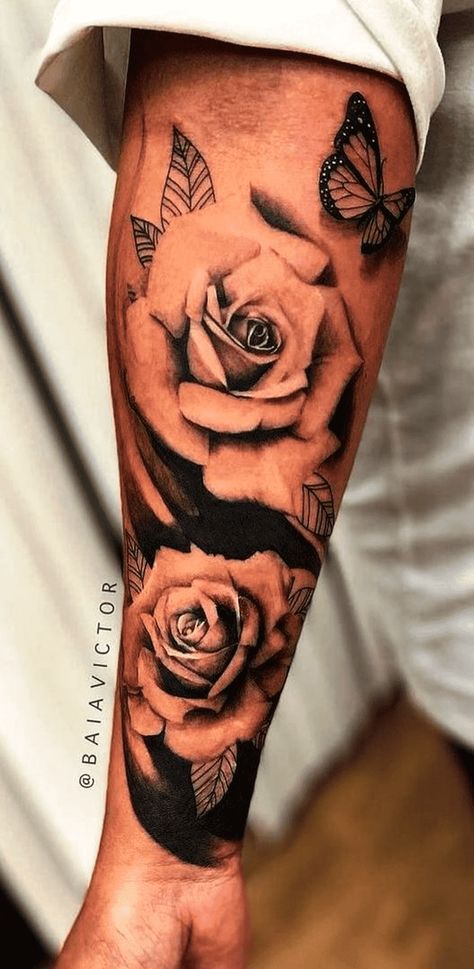 Flower Tattoo Design Images (Flower Ink Design Ideas) Floral Tattoo For Men, Tattoo Ideas Flower, Flower Tattoo Ideas, Flower Tattoo Shoulder, Flower Tattoo Arm, Floral Tattoo Design, Tattoo Design Ideas, Cartoon Tattoos, Ink Design