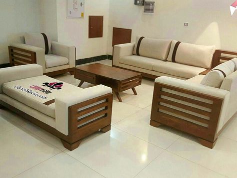 Wooden Furniture Design, Wooden Sofa Set Designs, Furniture Design Ideas, Wooden Sofa Designs, Modern Sofa Living Room, Room Furniture Design, Sofa Bed Design, Modern Sofa Designs, Living Room Sofa Set