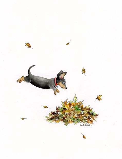 This is a fine art giclée print made from my original watercolor painting of a dachshund illustration.  Print of my original painting  Medium: Printed on Professional Grade Matte White Paper Size: 5"x7" or 8"x10" Print - Printed with professional grade Canon printer. - Printed using archival pigment inks. - Printed on highest quality fine art paper. - Printed to the edge (borderless). No trimming required. Packaging and Shipping - Printed flat, carefully packaged in a plastic sleeve and rigid ma Cute Dog Illustration, Dachshund Illustration, Dog Watercolor Painting, Illustration Funny, Illustration Mignonne, Dog Watercolor, Canon Printer, Dachshund Art, Painting Medium