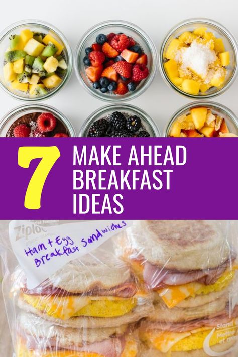 Looking to simplify your mornings? Check out these delicious make ahead breakfast ideas that are perfect for saving time and feeding a crowd. From hearty breakfast casseroles to tasty egg muffins and convenient breakfast burritos, there's something here for everyone. Whether you're prepping for busy weekdays or planning a special brunch, these recipes will help you start your day off right without the stress. Try these easy make ahead breakfast options today! Breakfast Recipes For A Crowd, Make Ahead Breakfast Ideas, Freezer Breakfast Meals, Easy Make Ahead Breakfast, Make Ahead Breakfast Burritos, Breakfast Burrito Recipe, Recipes For A Crowd, Energy Breakfast, Blueberry Breakfast Cake