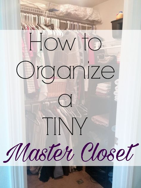 Tiny Master Closet, Small Master Closet, Closet Wallpaper, Small Closet Organization Bedroom, Organizing Walk In Closet, Master Closet Organization, Closet Small Bedroom, Organizar Closet, Organized Closet