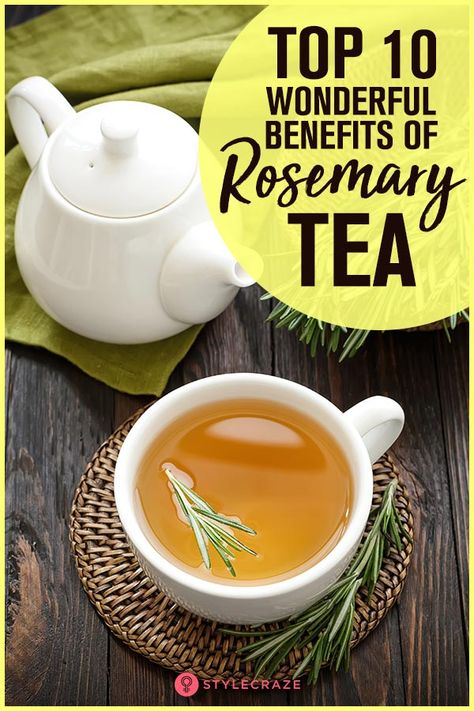 Rosemary Uses Health, Rosemary Health Benefits, Benefits Of Rosemary, Cleansing Herbs, Infused Tea, Teas Recipes, Natural Headache, Rosemary Water, Rosemary Tea