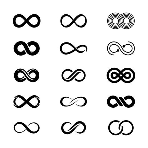 3d Infinity Symbol, Infinity Link Tattoo, 8 Infinity Symbol, Eternity Logo Design, Infinity Design Symbol, Logo Reference Ideas, Infinity Doodle, Infinite Drawing, Tattoo Infinity Symbol