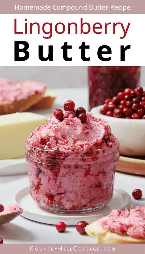 Cranberry Butter Recipe, Cranberry Butter, Flavored Butter Recipes, Butter Recipes Homemade, Compound Butter Recipe, Honey Butter Recipe, Loveless Cafe, Orange Honey, Flavored Butter