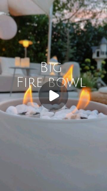 Outdoor Fire Bowl Patio Ideas, Fire Bowls Outdoor Diy, Upcycling Ideas, Diy Pool, Combustion Chamber, Plastic Bowls, Fire Bowls, Instagram Diy, Cozy Atmosphere