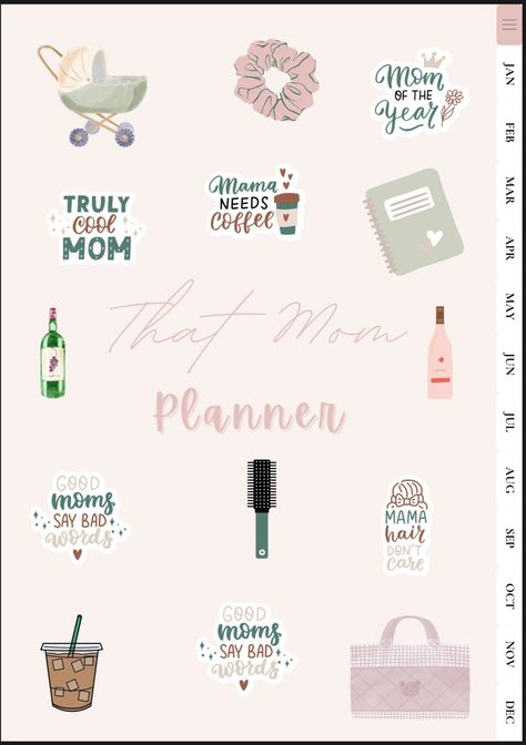 That Mom Planner cuteplanner #groceryplanner⏲ Aesthetic Pleasing, Interactive Calendar, Mom Planner, Ultimate Planner, 12 Month Calendar, Stay Productive, Month Calendar, Family Budget, Budget Tracker