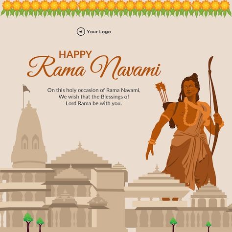 Vector banner design of happy ram navami... | Premium Vector #Freepik #vector #ram #happy-ram-navami #ramayana #ram-navami Ram Navmi Poster, Happy Ram Navmi, Ram Ramayan, Rama Navami, Ram Navmi, Happy Ram Navami, Ram Navami, Google Pixel Phone, Vector Banner