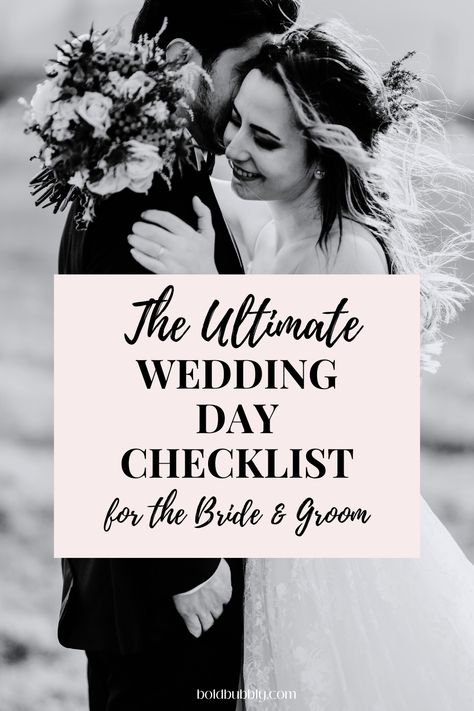 wedding day checklist Wedding Final Checklist, Day Of Wedding Checklist For Bride, Bride Day Of Checklist, Wedding Checklist Day Of, Wedding To Do Checklist, Bridal Checklist Wedding Day, Bride To Do List Before Wedding, Wedding List Checklist Things To Do, Week Before Wedding Checklist