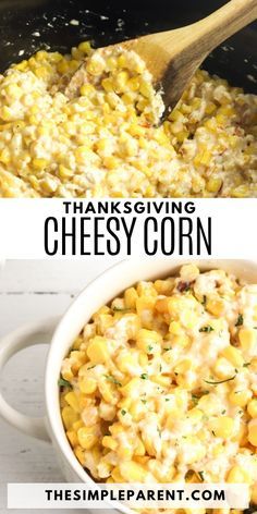 Crockpot Cheesy Corn, Crockpot Thanksgiving, Thanksgiving Corn, Thanksgiving Recipes Side Dishes Veggies, Thanksgiving Vegetables Side Dishes, Thanksgiving Vegetable Sides, Cheesy Corn Casserole, Corn Recipes Side Dishes, Thanksgiving Vegetables