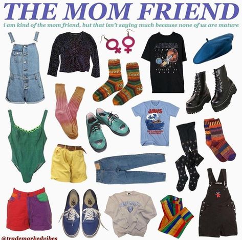 the mom friend (me) Bright Grunge Aesthetic, The Mom Friend Aesthetic, Bright Grunge Outfits, Mom Friend Aesthetic Outfits, Quirky Summer Outfits, Mom Friend Aesthetic, Bright Grunge, The Mom Friend, Artsy Style Outfits