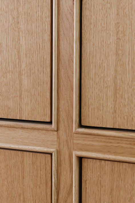 Journey — Townhouse PKJ Wood Joinery Detail, Arabescato Vagli, Framed Cabinets, Southwest Modern, Millwork Details, An Old Soul, Joinery Details, Shaker Doors, Oak Panels