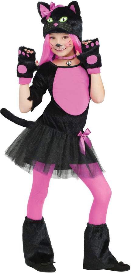 Fun World& Miss Kitty Child's Halloween Costume #halloweencostumes #costumesforboys #kidscostumes #afflink #costumesforgirls Hello Kitty Halloween Costume, Cat Girl Costume, Kitty Costume, Cat Costume Diy, Cat Dressed Up, Party Dress Ideas, Image Halloween, Halloween Outfit Ideas, Black And Pink Dress