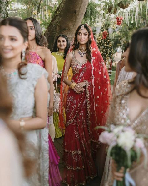 Indian Ceremony, Engagement Saree, Reception Saree, Intimate Wedding Ceremony, Red Lehenga, Bride Clothes, South Indian Bride, Saree Look, Traditional Indian