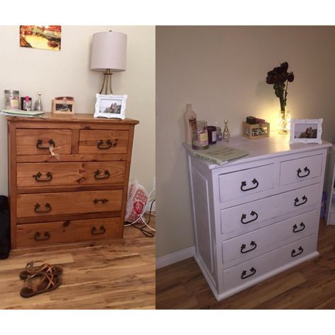 Before and After Spray Paint Photos That Will Blow You Away Spray Paint Dresser, High Heat Spray Paint, Painting Appliances, Spray Paint Furniture, Diy Storage Shelves, The Family Handyman, Oak Side Table, Paint Diy, Wood Candle