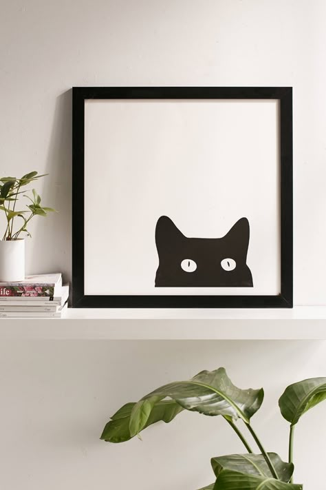 Wooden Prints, تصميم للمنزل العصري, Black Cat Art, Cat Art Print, Decal Wall Art, Halloween Home Decor, Art Abstrait, Cat Print, 그림 그리기