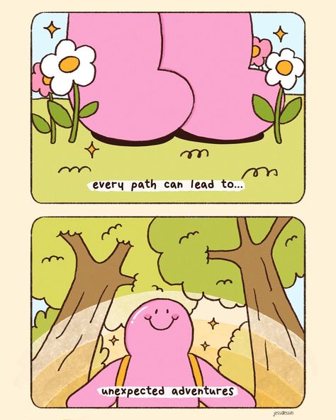 💖🐛 #illustration #illustrationcomics #comics #wholesomecomics #cuteart #jessdessin #mrbubbles #fenbobo Motivational Illustration, Positive Words Of Affirmation, Mr Bubbles, Positive Quote Poster, Soft Living, Bubble Quotes, Cute Motivational Quotes, Practicing Gratitude, Future Videos