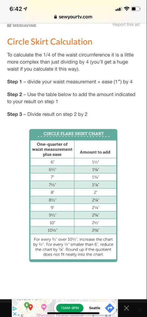 How to calculate for making a circle skirt Circle Skirt Calculator, Diy Circle Skirt, A Circle, Circle Skirt, Calculator, Dress Patterns, Sewing, Skirt, Pattern