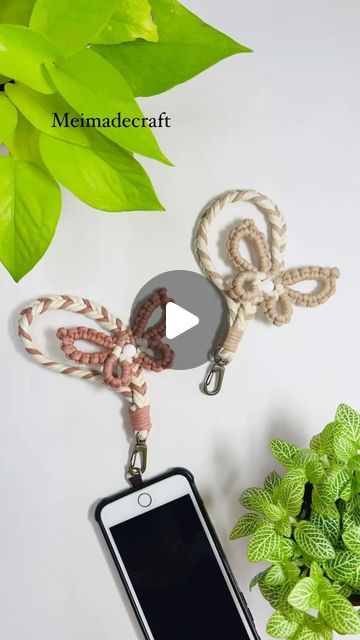 Macrame Phone Strap, Butterfly Macrame, Macrame Butterfly, Selling On Instagram, Phone Wristlet, Macrame Patterns Tutorials, August 10, Macrame Patterns, Macrame Diy