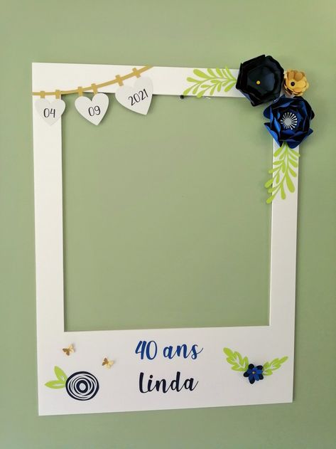 Cadre Photo Booth, Cadre Photo Original, Picture Booth, Diy Photo Booth, Decoration Photo, White Party, Diy Photo, 21st Birthday, My Flower