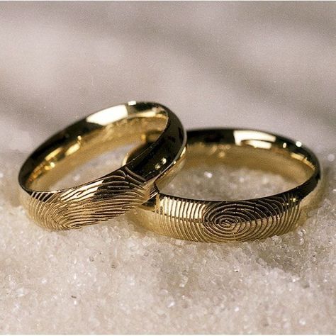 Binding Spells, Fingerprint Jewellery, Magic Rings, Wedding Rings Sets His And Hers, Love Attraction, Couple Ring Design, Gold Wedding Bands, Engagement Rings Couple, Cute Engagement Rings