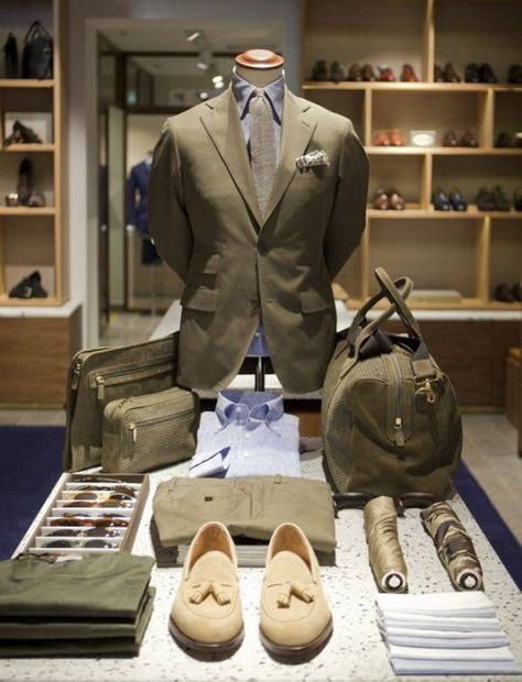 My man Mens Store Display, Visual Merchandising Fashion, Suit Stores, Clothing Store Design, Retail Store Display, Visual Merchandising Displays, Retail Inspiration, Clothing Displays, Store Layout