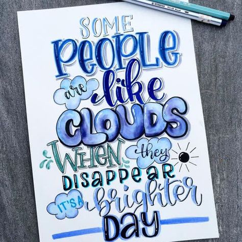 Calligraphy Quotes Doodles, Brush Lettering Quotes, Doodle Quotes, Bullet Journal Quotes, Bullet Journal Mood Tracker Ideas, Hand Lettering Inspiration, Just Happy Quotes, Hand Lettering Art, Hand Lettering Quotes