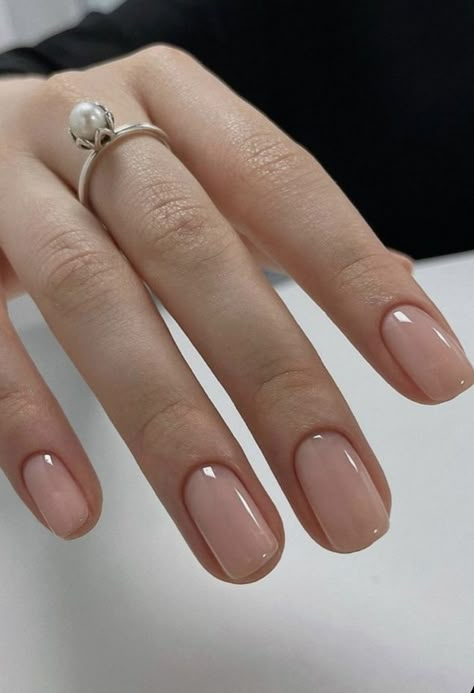 Nails After Acrylics, Short Natural Nails, Natural Nails Manicure, Natural Gel Nails, Short Gel Nails, Simple Gel Nails, Minimal Nails, Work Nails, Soft Nails