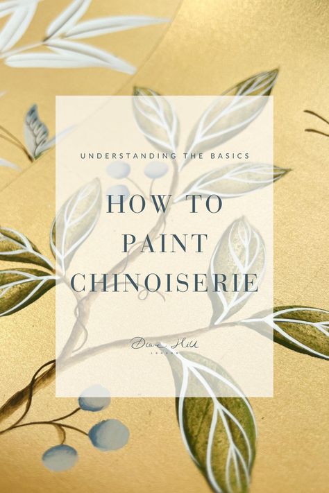 Understand the basics, tools and techniques of chinoiserie art in my new and upcoming e-book! I guide you through how to plan, create, and display chinoiserie art works (plus what to do if you make a mistake!). Sign up and be the first to receive access to the launch! Chinoiserie Watercolor Paintings, Chinoiserie Color Palette, How To Paint Chinoiserie Diy, Diy Chinoiserie Painting, Paintings For Bedroom Art, Chinoiserie Bathroom Decor, Chinoiserie Wallpaper Dining Room, Diy Chinoiserie Panels, Modern Chinoiserie Interior Design