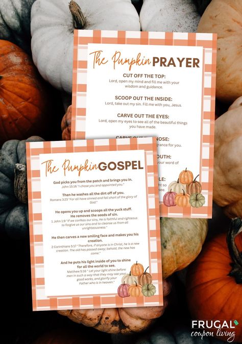 Printable Halloween and Fall-Themed Pumpkin Gospel & Pumpkin Prayer Set for Kids - Digital Download. Welcome to our Printable Halloween and Fall-Themed Pumpkin Gospel & Pumpkin Prayer Set for Kids! Teach your children the true meaning of the fall season and Halloween with these two inspiring and educational printables. This listing includes both the "Pumpkin Gospel" and the "Pumpkin Prayer," with your choice of Halloween or Fall-themed illustrations, making it a perfect resource for parents, tea Pumpkin Prayer Lesson, The Pumpkin Gospel Printable, The Pumpkin Prayer, Pumpkin Gospel Printable, Pumpkin Prayer Printable, Halloween Bible Lesson, Pumpkin Gospel, Thanksgiving Sunday School Lesson, October Preschool Themes