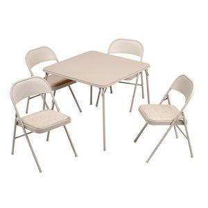 Meco 5 Pc. Folding Table & Chair Set - Mills Fleet Farm Metal Folding Table, Card Table And Chairs, Foldable Dining Table, Padded Folding Chairs, Fleet Farm, Folding Dining Table, Foldable Table, Card Table, Folding Furniture