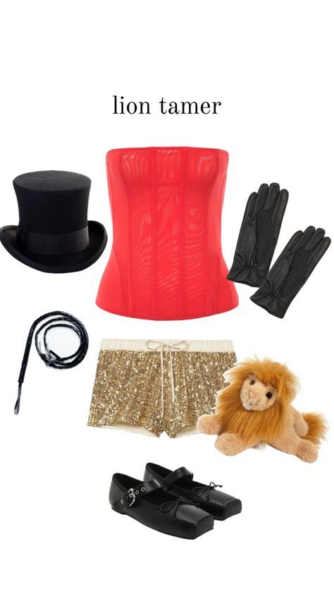 Ring Leader And Lion Costume, Lion Tamer And Lion Costume Couple, Animal Tamer Costume, Ringleader Costume Diy, Lion Tamer Costume Diy, People To Be For Halloween, Best Blonde Halloween Costumes, Ringmaster Halloween Costume, Blonde Vampire Costume