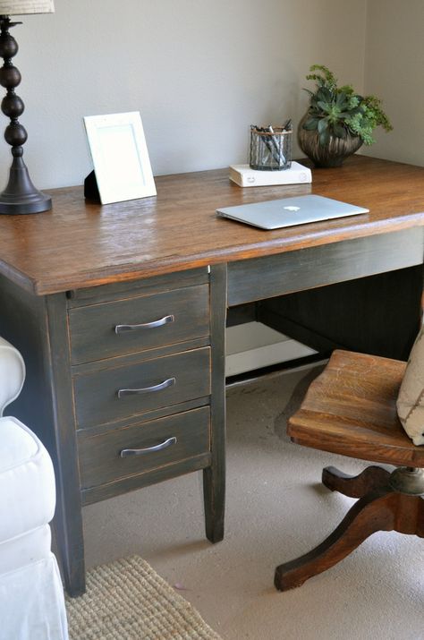 Distressed antique distressed black desk by Analia Pastori Available at “The Workshop" is located at 4060 Morena Blvd. Suite H San Diego, CA Old Wooden Desk, Black Rustic Office Desk, Recycled. Office Desk, Distressed Desk, Antique Wooden Desk, Repupose Vintage School Desk, Roll Top Desk, Antique 60" Desk, Painted Desk