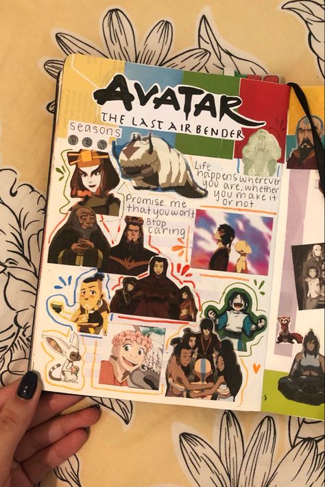 avatar the last airbender series page in my journal Avatar The Last Airbender Doodles, Tlok Wallpapers, Avatar Journal, The Last Airbender Movie, Avatar Funny, Diy Journal Books, Avatar The Last Airbender Art, Life Journal, Avatar Airbender