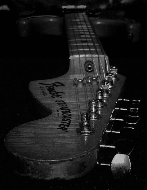 Fender Stratocaster Aesthetic, Fender Stratocaster Wallpaper, Bad To The Bone, Fender Stratocaster, Music Aesthetic, Music Photography, Dark Backgrounds, Artifacts, Electric Guitar