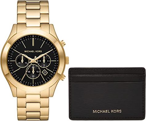 Michael Kors Runway, Michael Kors Men, Luxury Accessories, Stainless Steel Watch, Steel Watch, Steel Bracelet, Free Bag, Chronograph Watch, Michael Kors Bag