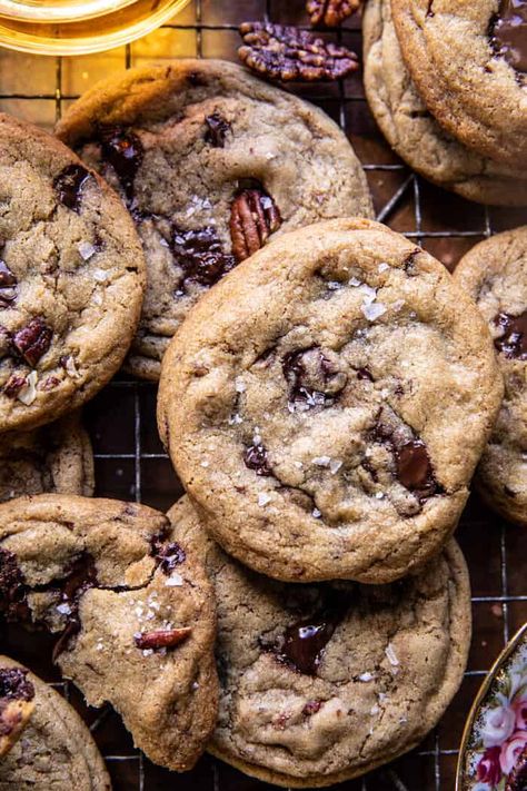 Hbh Chocolate Chip Cookies, Chocolate Bourbon Cookies, Brown Butter Bourbon Cookies, Bourbon Pecan Chocolate Chip Cookies, Brown Butter Bourbon Pecan Cookies, Bourbon Chocolate Chip Cookies, Bourbon Pecan Cookies, Wine Brownies, Red Wine Brownies