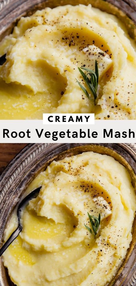 Parsnip Mash, Celery Root Puree, Mashed Parsnips, Classic Mashed Potatoes, Parsnip Puree, Gold Potatoes, Celery Root, Making Mashed Potatoes, Yukon Gold Potatoes