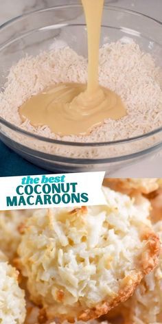 Easy Coconut Macaroons, Macaroon Cookies Recipe, Coconut Macaroons Easy, Macaroons Recipe, Easy Treats To Make, Coconut Macaroons Recipe, Macaroon Cookies, Fudge Recipes Easy, Coconut Desserts