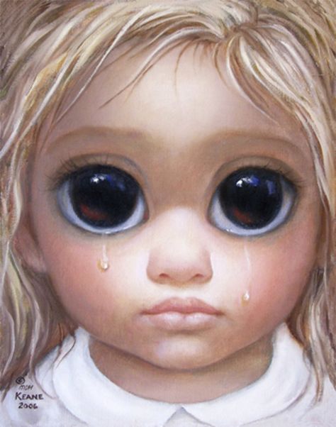 Margaret Keane 1960s | Take a look to a few paintings by the real-life Margaret Keane: Big Eyes Movie, Walter Keane, Big Eyes Margaret Keane, Keane Big Eyes, Big Eyes Paintings, Margaret Keane, Sculpture Textile, Realistic Eye Drawing, Christoph Waltz