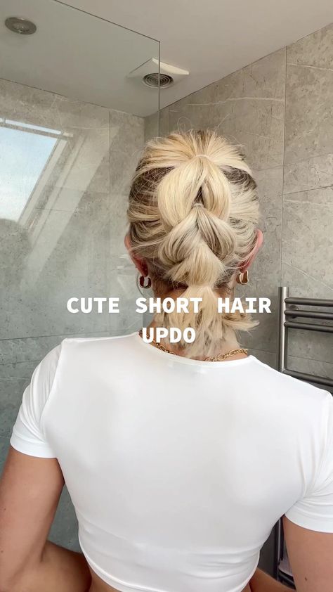 Cute short hair updo! #tiktokhair #hairinspo #hairtok #cutehairstyles ... | short hair hairstyle | TikTok Winter Balcony, Apartment Privacy, Short Hair Up, Hair Upstyles, Vlasové Trendy, Privacy Screens, Hairdos For Short Hair, Short Hair Tutorial, Peinados Fáciles Para Cabello Corto