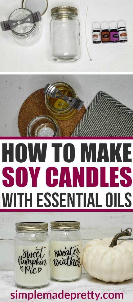 Learn How To Make Soy Candles With Essential Oils! If you like Pumpkin Spice recipes, pumpkin candles, and essential oils then you are going to love making these DIY soy wax candles! This tutorial includes how much essential oils to add to candles, how to make soy candles with essential oils, and information on how to get your young living starter kits! Young Living Essential Oils for Beginners #DIYsoycandles #younglivingessentialoils Diy Soy Wax Candles, Oil Candles Diy, Pumpkin Spice Recipes, Diy Food Candles, Make Soy Candles, Essential Oil Candles Diy, Essential Oils For Beginners, Candles With Essential Oils, Soy Wax Candles Diy