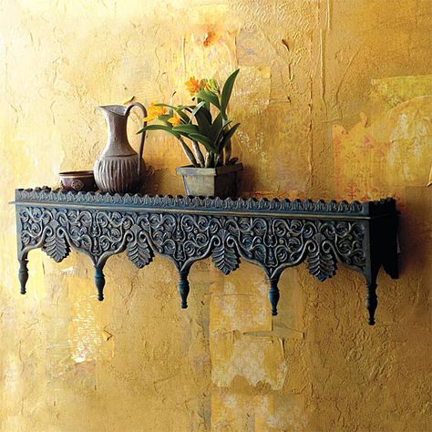 Geek Home Decor, Living Room Decor Indian, Indian Interiors, Asian Paints, Geek Decor, Wooden Wall Shelves, Bohemian Wall Decor, Yellow Decor, Indian Furniture