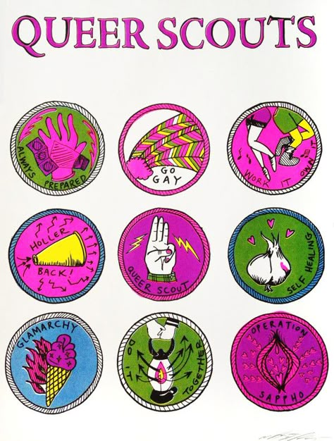 Justseeds | Shop Queer Embroidery, Converse Inspiration, Queer Illustration, Girl Power Tattoo, Power Tattoo, Scout Badges, Punk Patches, Merit Badge, Risograph Print